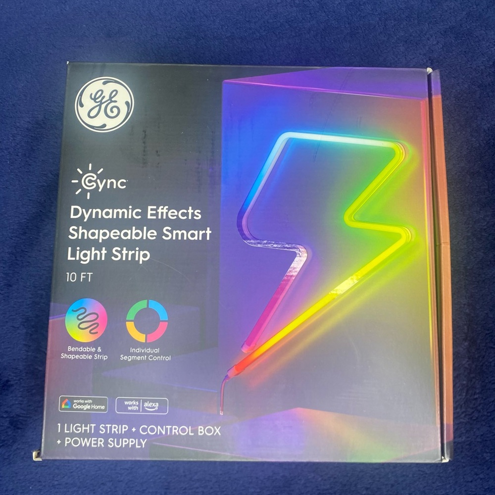 GE Cync Dynamic Effects Shapable Smart LED Light Strip - 10 ft